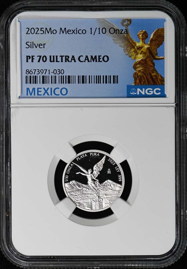 2025 Mexico 1/10 Onza Silver Libertad NGC PF70 Ultra Cameo 1500 Minted (1 of 4)