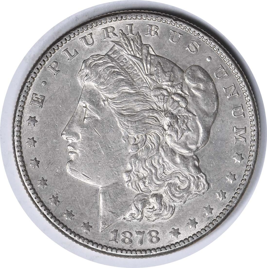 1878-S VAM 50 Morgan Silver Dollar AU Uncertified Coin (1 of 2)