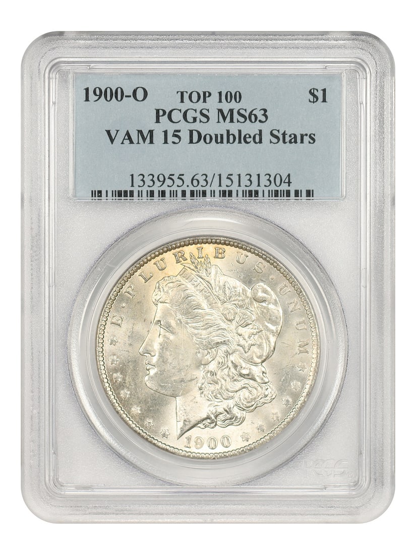 PCGS MS63 1900-O Morgan Dollar VAM-15 With Doubled Stars (1 of 4)