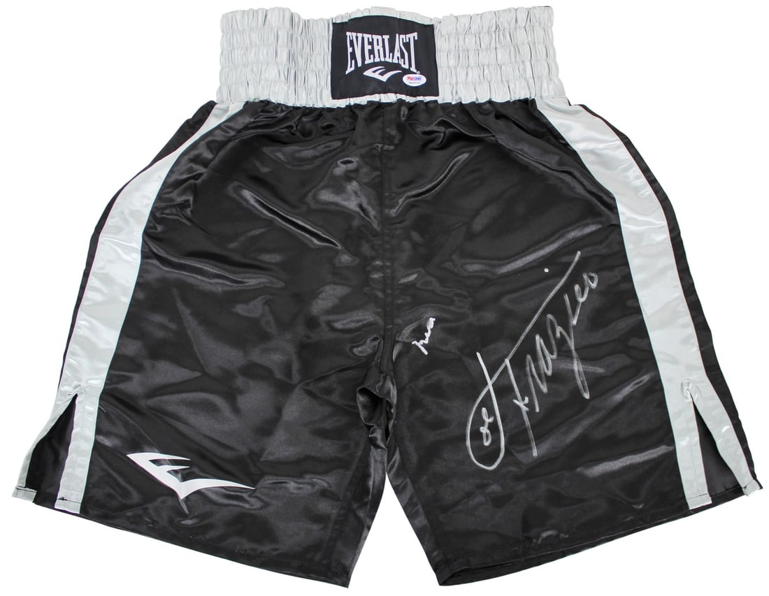 Muhammad Ali Joe Frazier Signed Everlast Boxing Trunks PSA Authenticated (1 of 10)