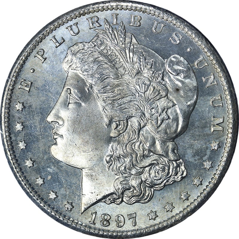 PCGS MS65 PL 1897-S Morgan Dollar San Francisco Mint Silver Coin (1 of 4)