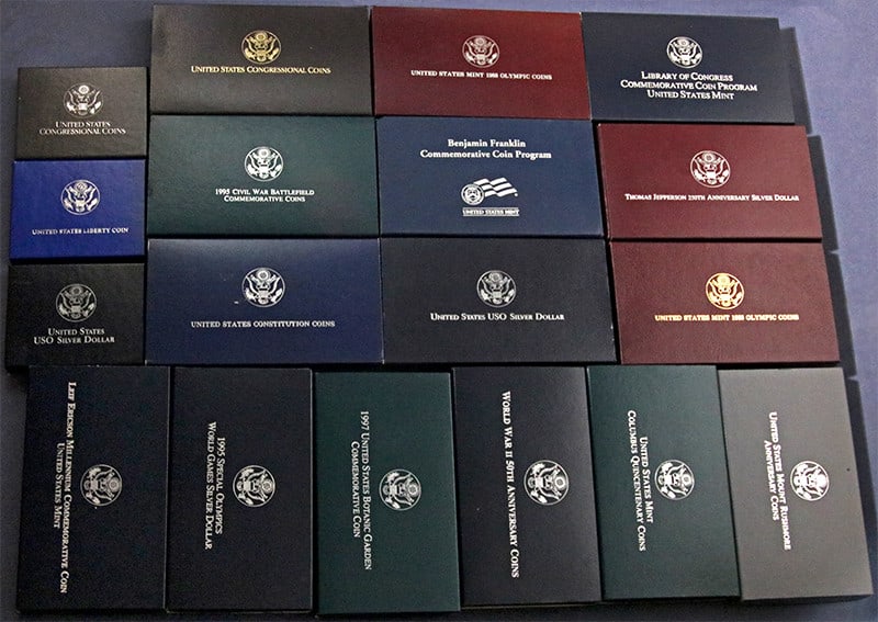 Bulk Lot of 114 Assorted Empty Commemorative Boxes with Certificates No Coins Included (1 of 3)