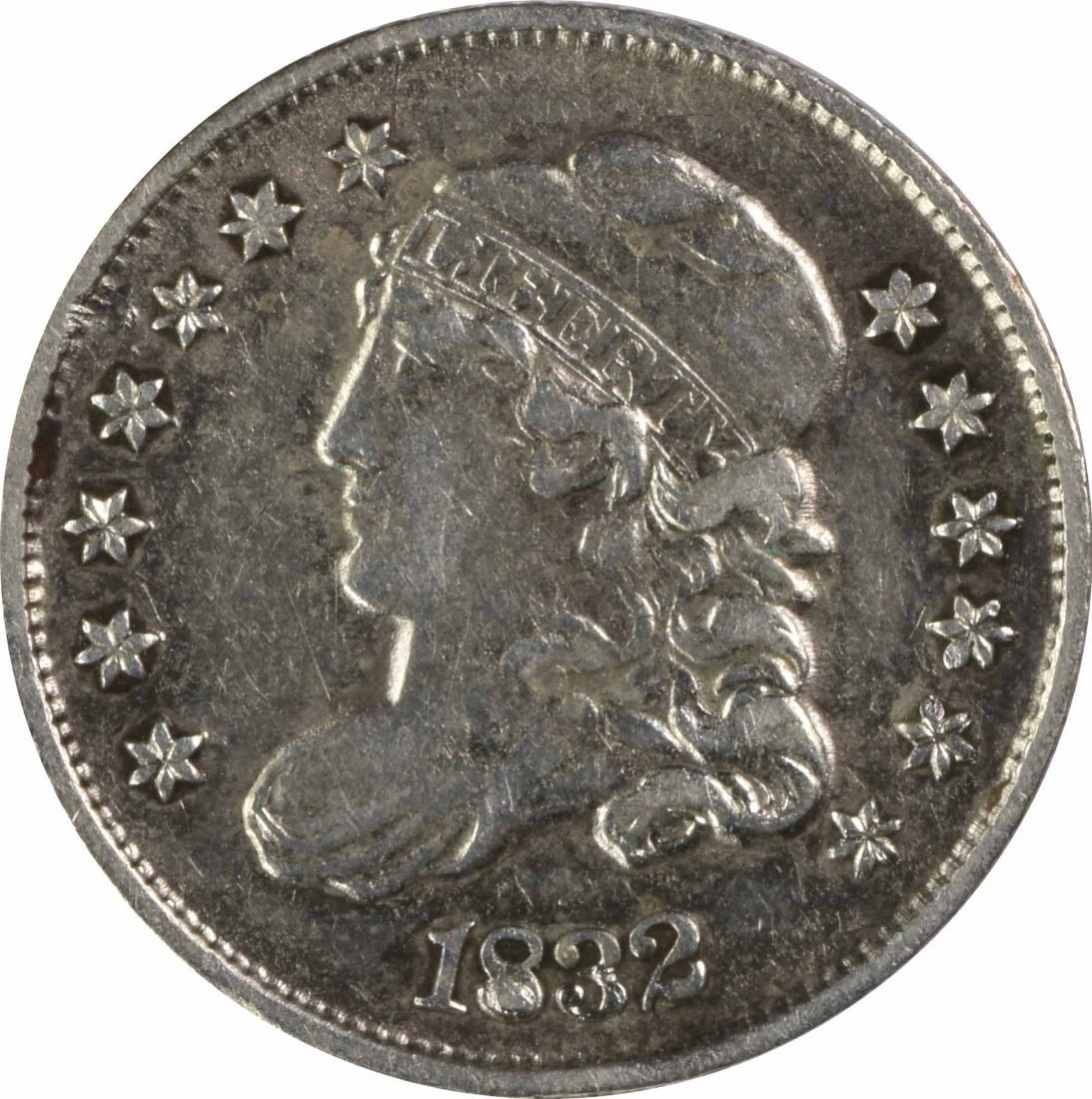 1832 Capped Bust Half Dime AU Uncertified Philadelphia Mint 89.2% Silver (1 of 2)