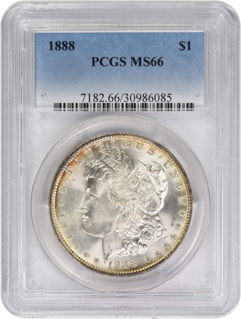 PCGS MS66 1888 Morgan Dollar 90 Percent Silver Philadelphia Mint (1 of 4)