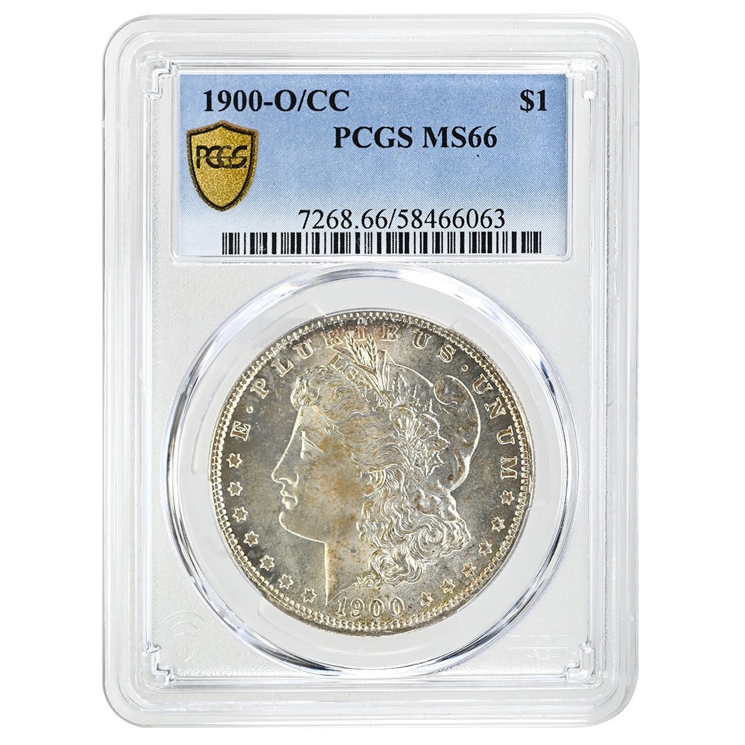PCGS MS66 1900-O Over CC Morgan Silver Dollar Rare Mint State Coin (1 of 4)