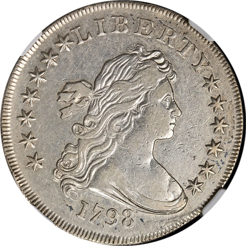 1798 Bust Dollar NGC XF Details Silver Coin with Eye Appeal (1 of 4)