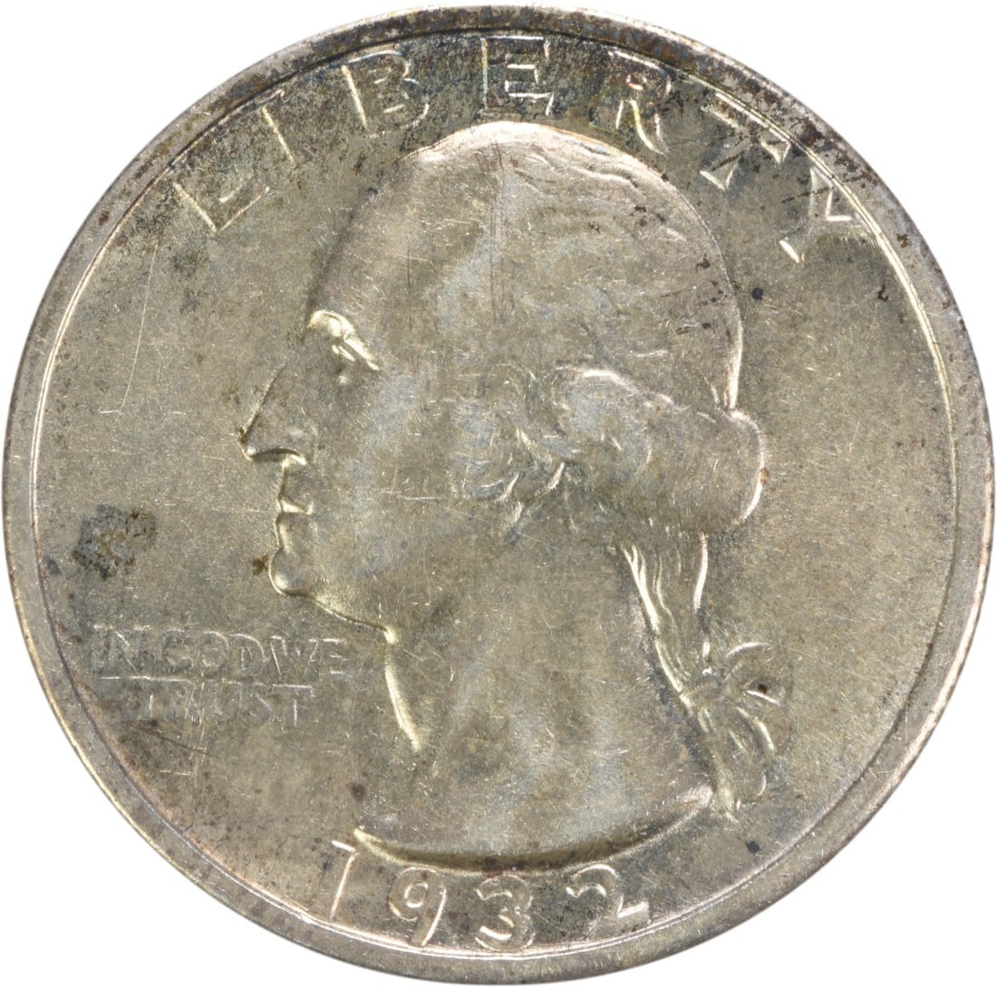 1932-S Washington Silver Quarter AU 90% Silver Uncertified Coin (1 of 2)