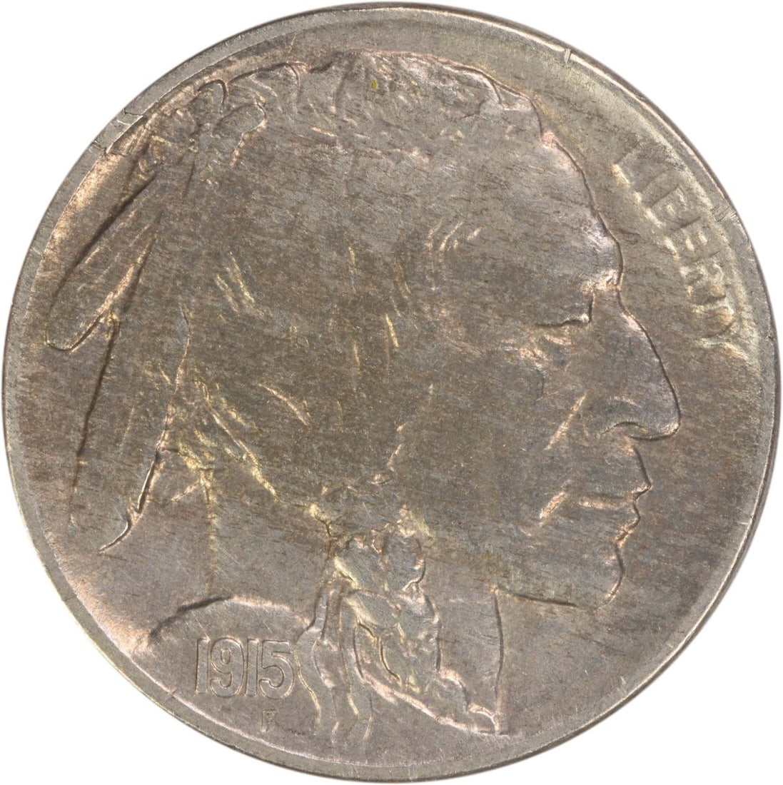 1915 Denver Mint Buffalo Nickel AU Grade Uncertified United States 5 Cent Coin (1 of 2)