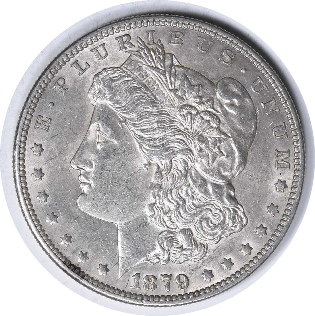 1879-S VAM 25 Morgan Silver Dollar AU George T. Morgan Design (1 of 2)