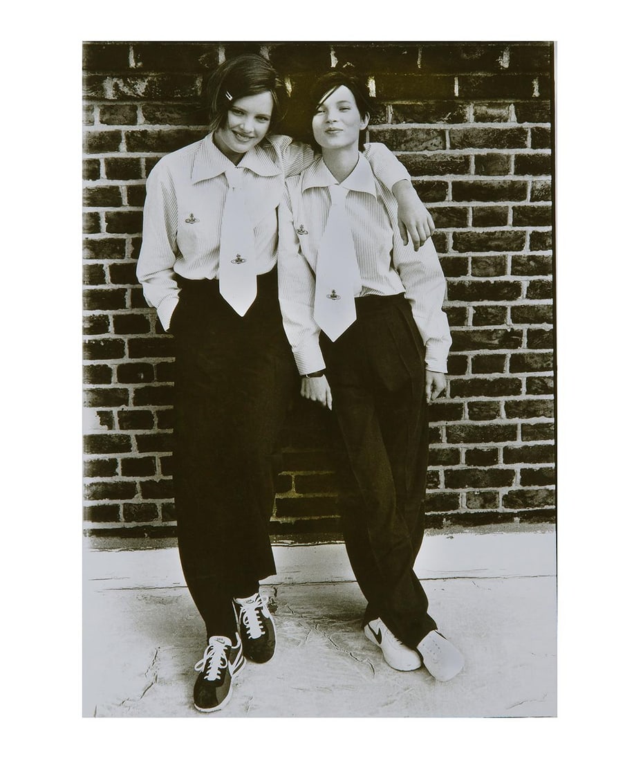 Kate Garner signed Kate Moss and Friend 2 photo 24x20 in limited edition of 100: Kate Garner signed Kate Moss and Friend 2 photo 24x20 in limited edition of 100 "Kate Moss & Friend 2" is a fine art photograph by Kate Garner, created in 1990 as part of a limited edition of 100. Thi