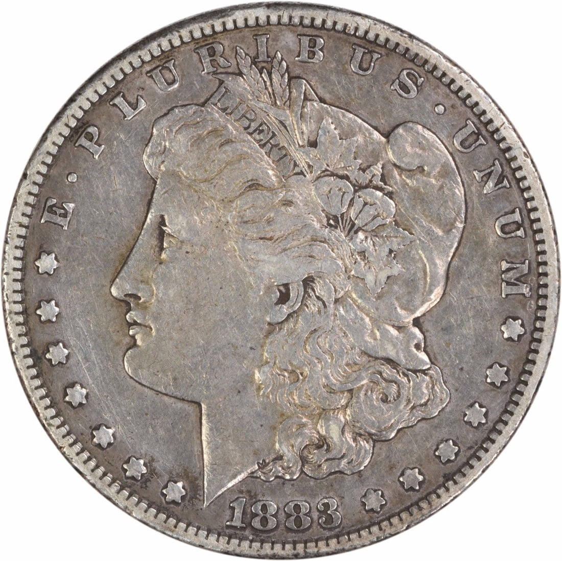 San Francisco Mint 1883 Morgan Dollar 90 Percent Silver EF Uncertified: San Francisco Mint 1883 Morgan Dollar 90 Percent Silver EF Uncertified This 1883-S Morgan Silver Dollar is an uncertified, circulated coin graded EF (Extremely Fine). Struck at the San Francisco Mint,