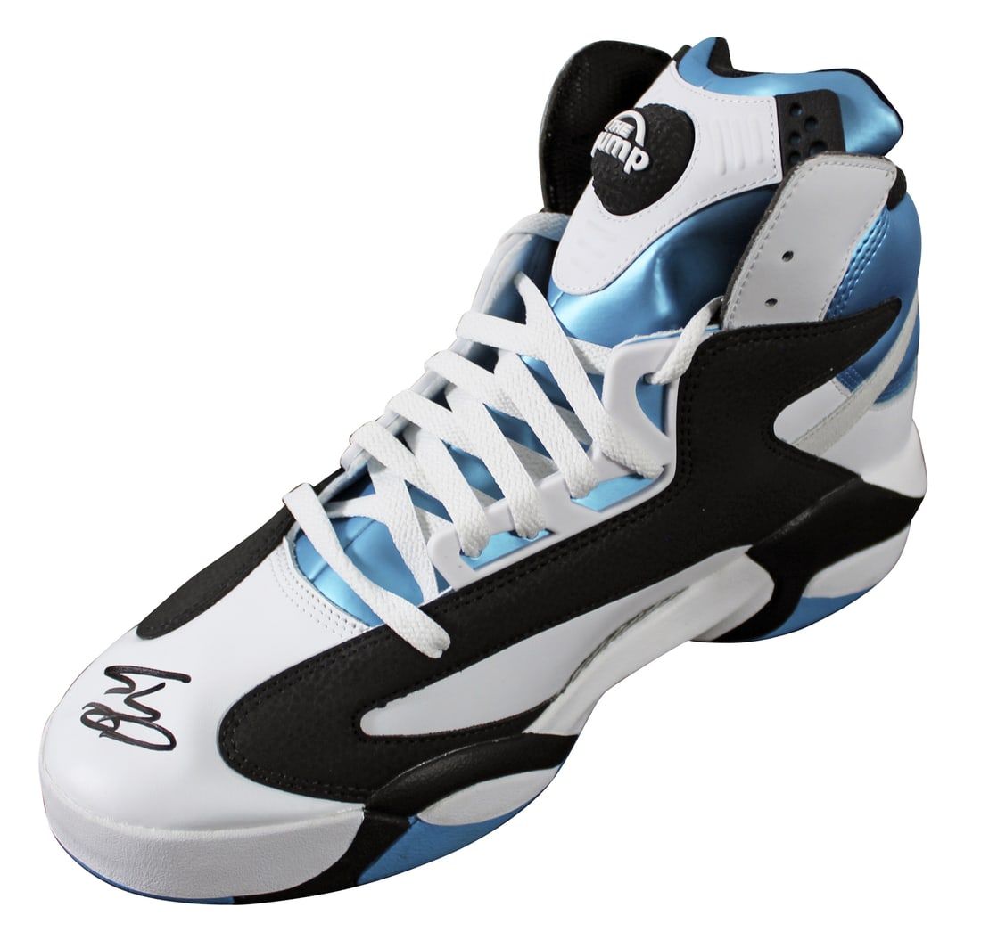 Shaquille O'Neal Signed Reebok Shaq Attaq Retro 2022 Magic Shoe BAS Authenticated: Shaquille O'Neal Signed Reebok Shaq Attaq Retro 2022 Magic Shoe BAS Authenticated This autographed right Reebok Shaq Attaq Retro 2022 Magic shoe is a remarkable collectible personally signed by NBA le