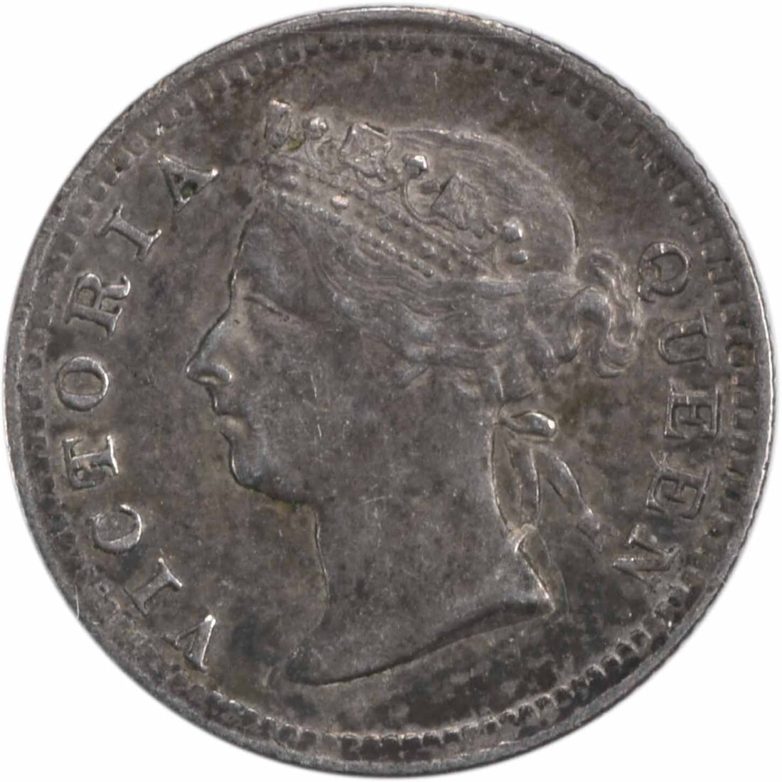 1899 Straits Settlements 5 Cents Silver KM10 AU Uncertified Coin: 1899 Straits Settlements 5 Cents Silver KM10 AU Uncertified Coin This 1899 Straits Settlements 5 Cents coin, designated as KM10, showcases a composition of silver. It is graded as AU (Almost Uncircula