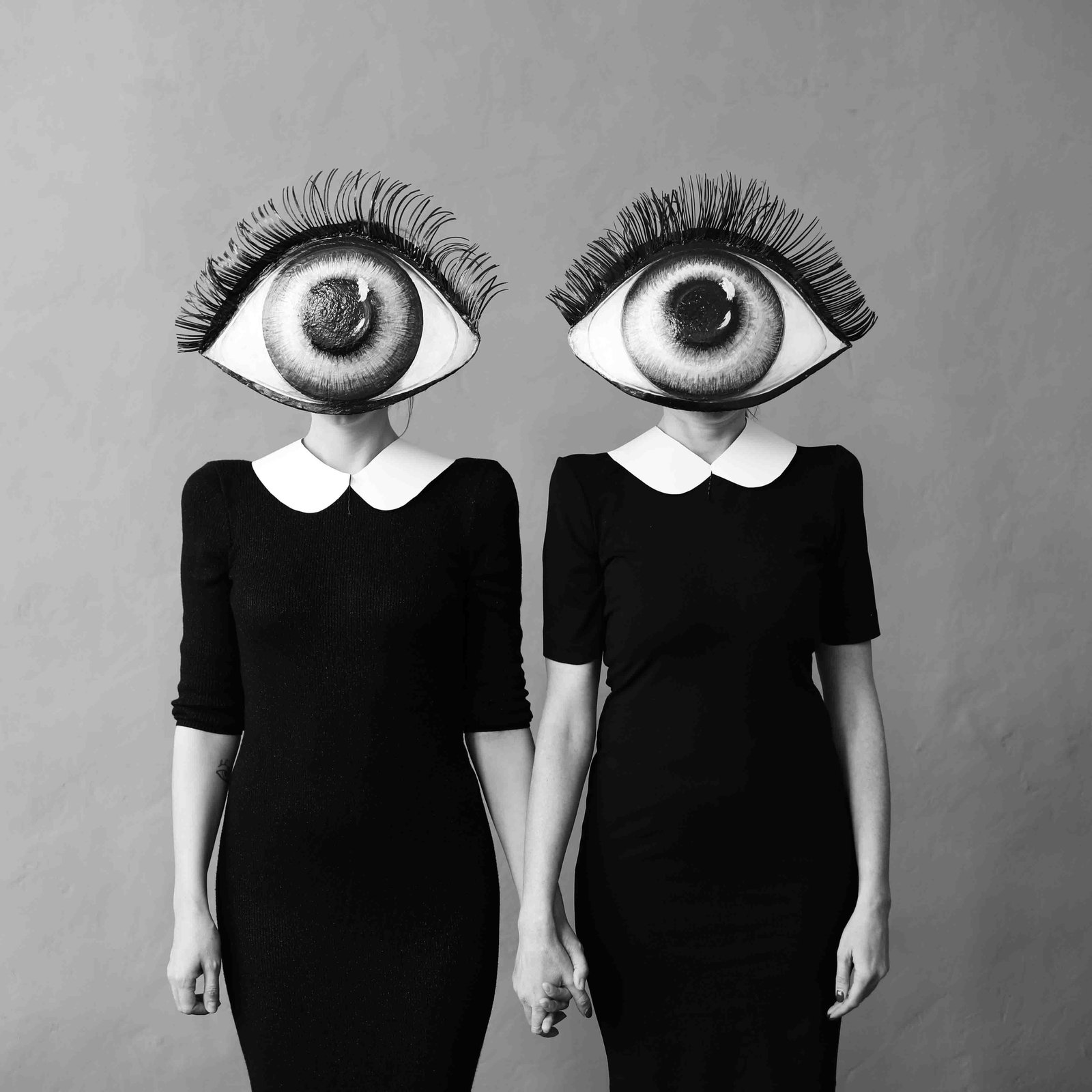 Olha Stepanian "Look at Me" Limited Edition Black & White Photography 39" x 39": Olha Stepanian "Look at Me" Limited Edition Black & White Photography 39" x 39" "Look at Me" is a striking piece of black and white photography by Olha Stepanian, measuring 39 inches by 39 inches. Cre