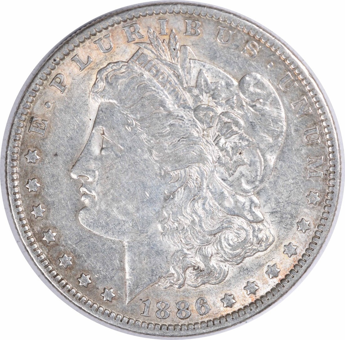 1886-O Morgan Silver Dollar Uncertified Coin by George T. Morgan: 1886-O Morgan Silver Dollar Uncertified Coin by George T. Morgan This 1886-O Morgan Silver Dollar is a notable piece of numismatic history. Struck in New Orleans, it features a composition of 90% silv