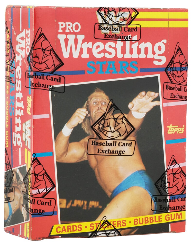 1985 Topps WWF Pro Wrestling Stars Unopened Box 36 Packs BBCE Hulk Hogan: 1985 Topps WWF Pro Wrestling Stars Unopened Box 36 Packs BBCE Hulk Hogan Discover a piece of wrestling history with this unopened box of 1985 Topps WWF Pro Wrestling Stars trading cards. This box, pro