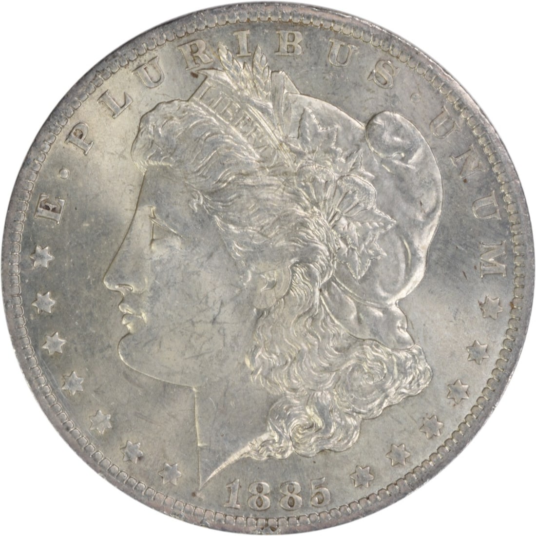 1885-O Morgan Silver Dollar Uncertified BU Silver Coin: 1885-O Morgan Silver Dollar Uncertified BU Silver Coin This 1885-O Morgan Silver Dollar is a stunning piece, showcasing the classic design that collectors appreciate. Featuring uncirculated condition,