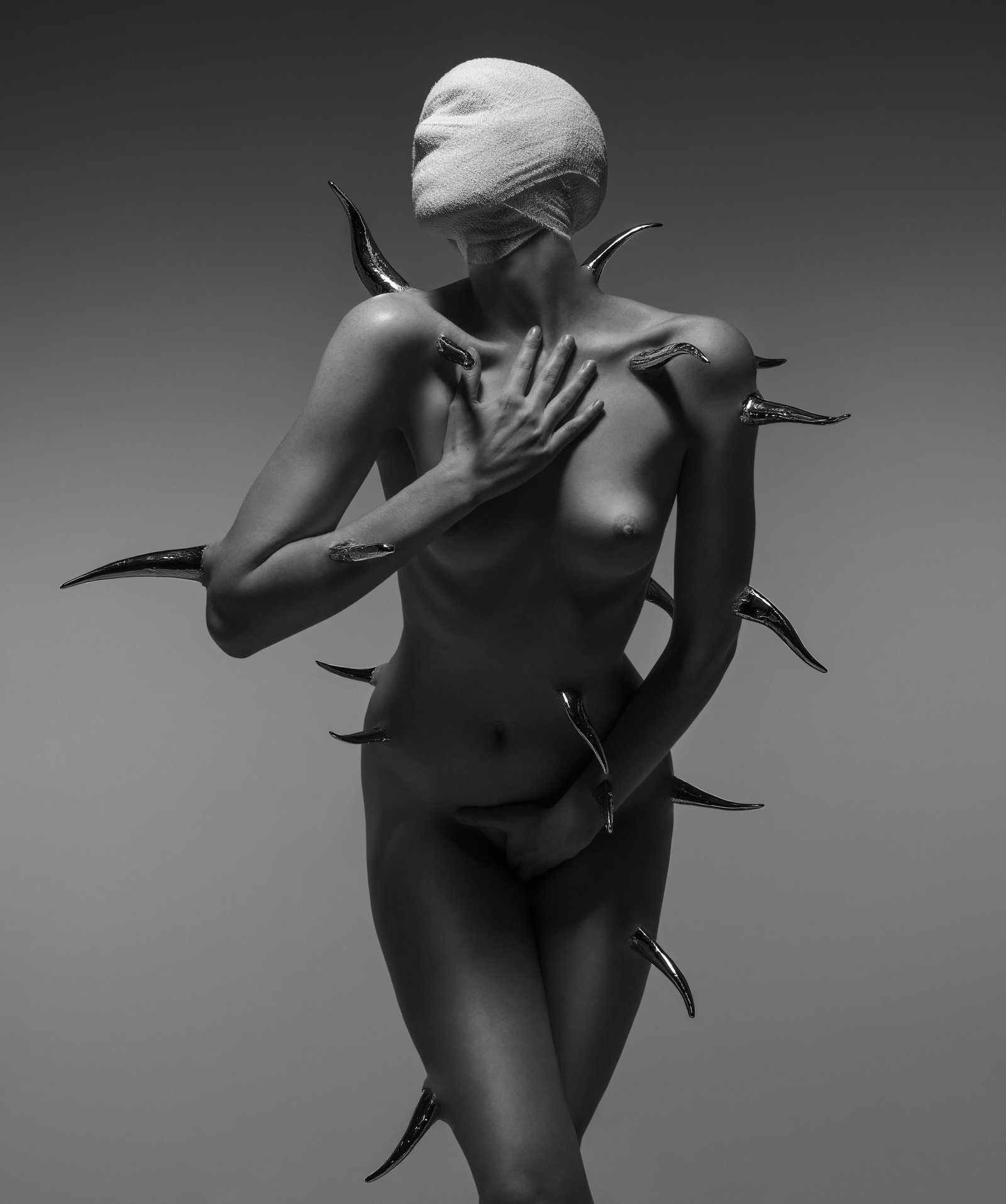 Willful Sin I by Aaron McPolin Limited Edition Black & White Photography 36 x 24: Willful Sin I by Aaron McPolin Limited Edition Black & White Photography 36 x 24 "Willful Sin I" is a captivating black and white photographic artwork by renowned erotic photographer Aaron McPolin, me