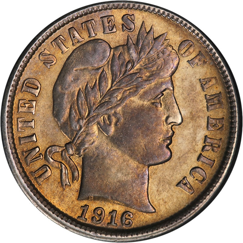 Choice BU Details 1916-S Silver Barber Dime Uncirculated San Francisco Mint: Choice BU Details 1916-S Silver Barber Dime Uncirculated San Francisco Mint This 1916-S Barber Dime showcases exceptional eye appeal, featuring a beautiful luster and a strong strike. Graded as Choice