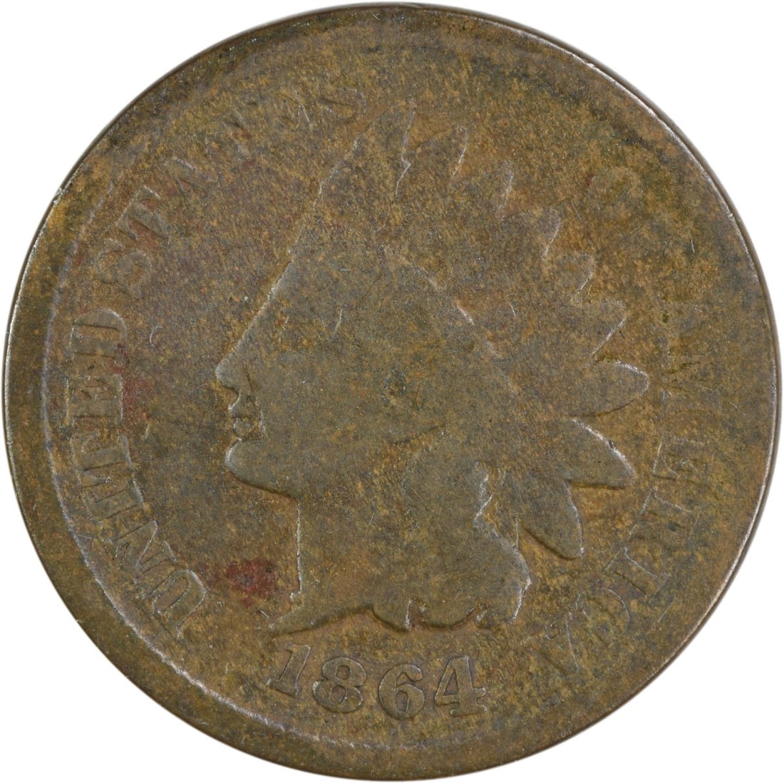 1864 Indian Head Cent G Uncertified Philadelphia Mint: 1864 Indian Head Cent G Uncertified Philadelphia Mint This 1864 Indian Cent features the iconic Indian Head design by James Barton Longacre. Struck in Philadelphia, this coin is made of 95% copper and