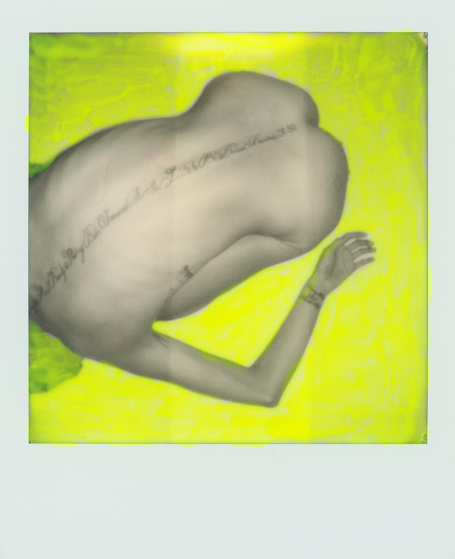 Larsen Sotelo Polaroid Nude Photograph Pola Girls 7 Signed Framed 2019: Larsen Sotelo Polaroid Nude Photograph Pola Girls 7 Signed Framed 2019 "Pola Girls 7" is a unique nude Polaroid photograph by Larsen Sotelo, created in 2019. This one-of-a-kind contemporary artwork fe
