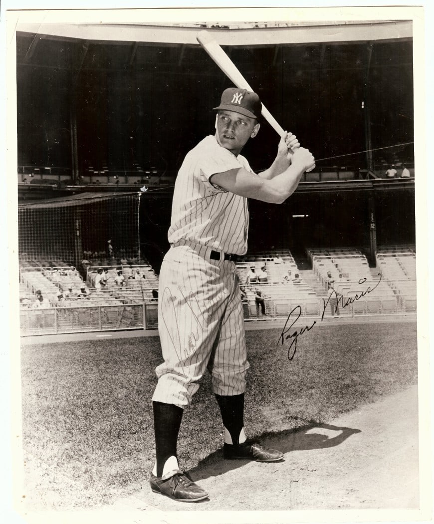 Roger Maris Autographed 8x10 Photo with Killebrew and Gentle JSA Authenticated (1 of 3)