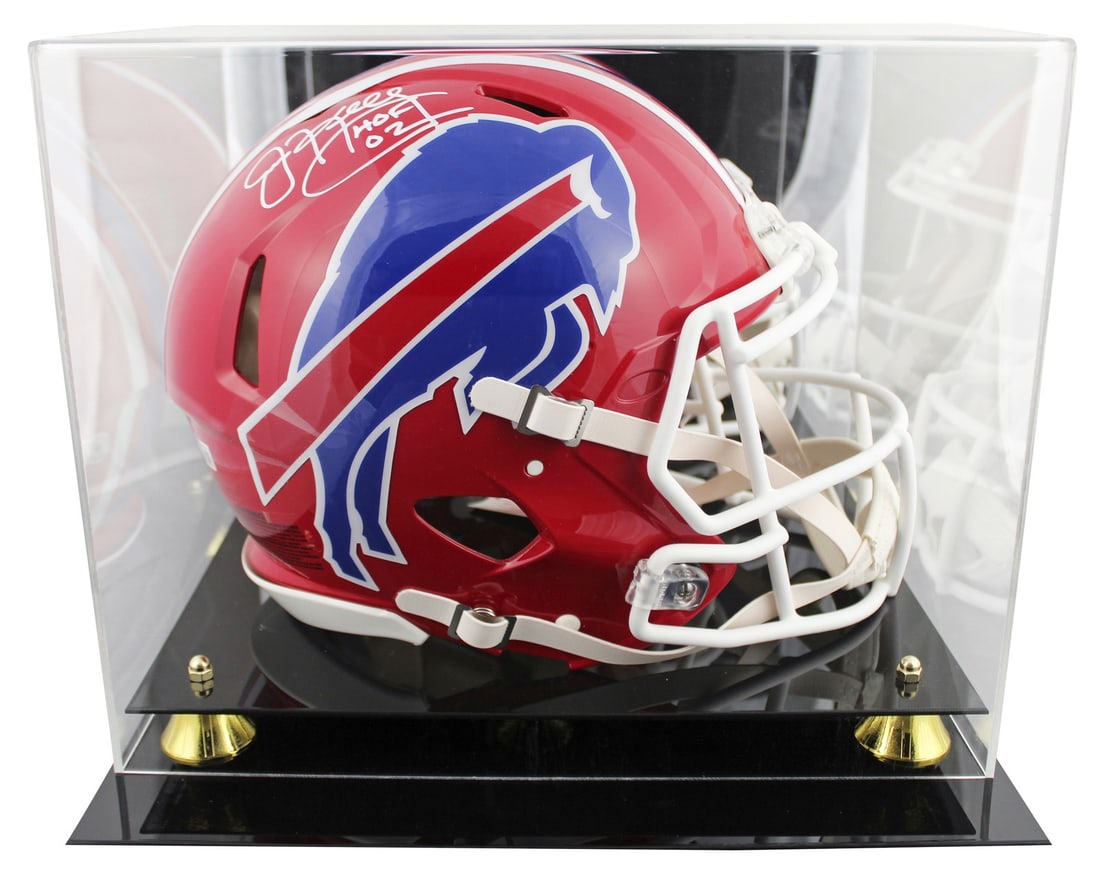 Jim Kelly Signed Bills Full Size Helmet HOF 2002 with BAS Authentication (1 of 4)