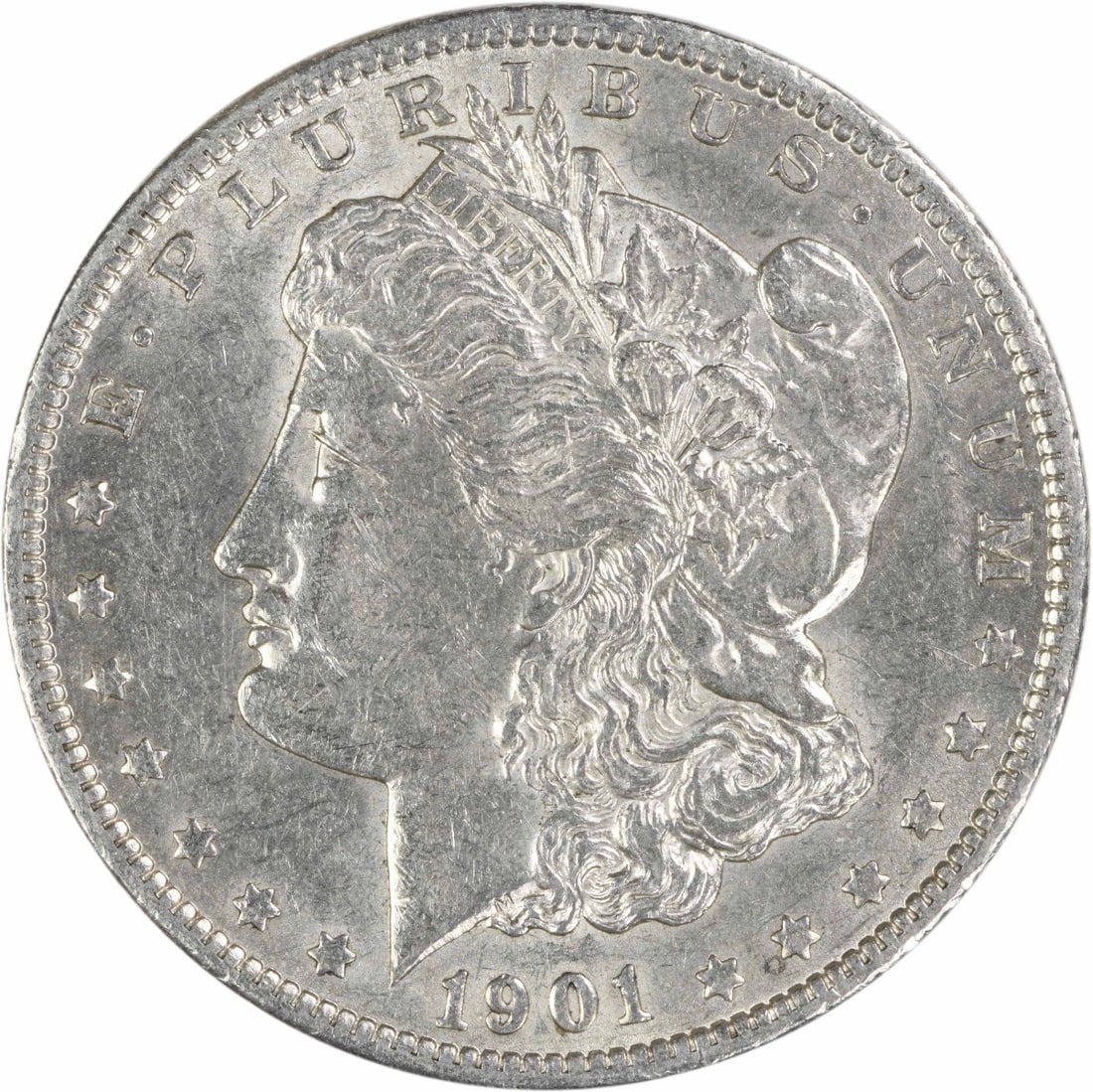1901 New Orleans Morgan Dollar AU Grade 90 Percent Silver Uncertified (1 of 1)