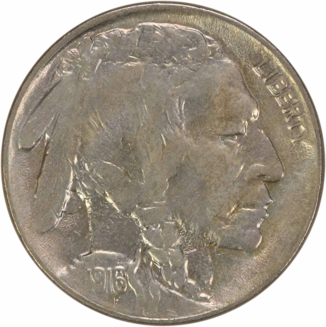 1916-P Buffalo Nickel Choice BU Uncertified Coin (1 of 2)