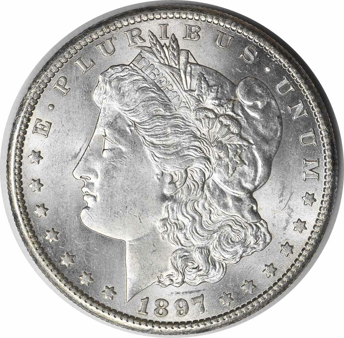 1897-S Morgan Silver Dollar Choice BU Uncertified Silver Coin: 1897-S Morgan Silver Dollar Choice BU Uncertified Silver Coin This 1897-S Morgan Silver Dollar is a stunning example of numismatic artistry, featuring a Choice Brilliant Uncirculated (BU) grade. With