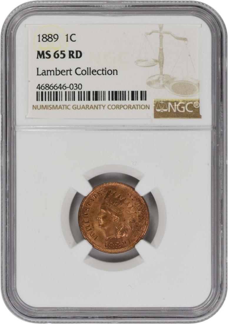 Indian Head Small Cent 1889 MS65 Red NGC Certified: Indian Head Small Cent 1889 MS65 Red NGC Certified This 1889 Indian Head Cent is certified by NGC with a grade of MS65 Red (RD), indicating an uncirculated coin with vibrant original color. Struck in