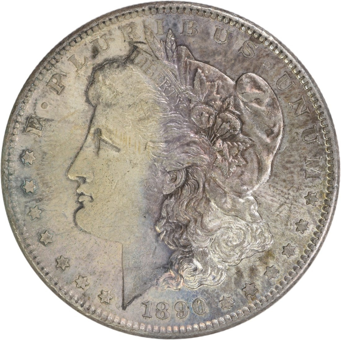 1890-S Morgan Silver Dollar AU Uncertified George T Morgan Design: 1890-S Morgan Silver Dollar AU Uncertified George T Morgan Design This 1890-S Morgan Silver Dollar is a striking piece from the San Francisco Mint, showcasing the craftsmanship of designer George T. M
