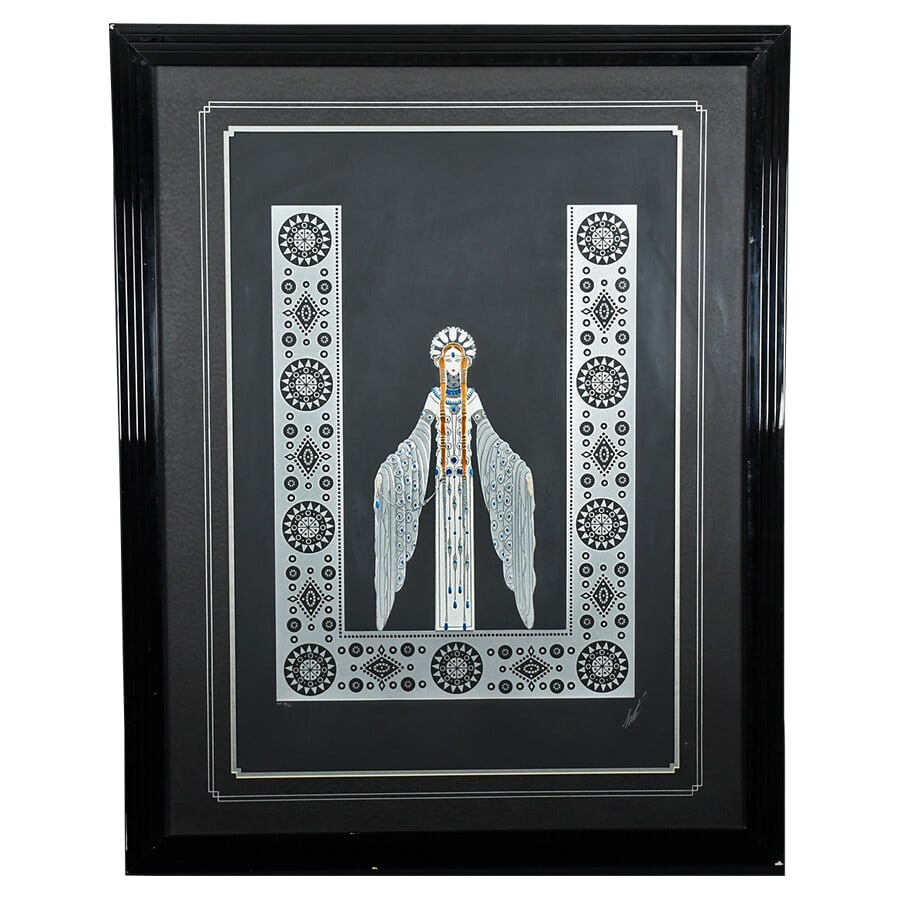 Erte Byzantine Serigraph Artist Proof 40/50 Framed Art Deco: Erte Byzantine Serigraph Artist Proof 40/50 Framed Art Deco This exquisite serigraph titled "Byzantine" by the renowned artist Erte is a stunning example of Art Deco style, created between 1900 and 19