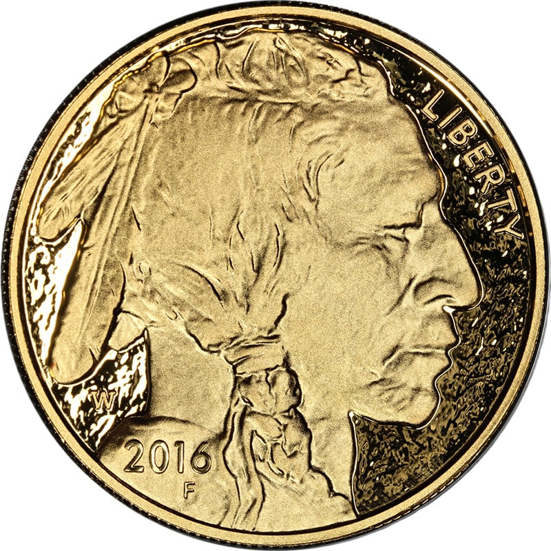 2016-W $50 Gold Buffalo Proof Coin with Original Packaging and COA: 2016-W $50 Gold Buffalo Proof Coin with Original Packaging and COA This 2016-W Buffalo Gold $50 Proof coin is composed of 0.9999 fine gold and was struck at the West Point Mint. The coin comes uncircu