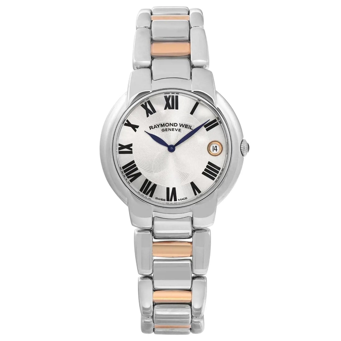 Raymond Weil Jasmine 35mm Quartz Ladies Watch Silver Dial Gray Rose Gold Bracelet (1 of 5)