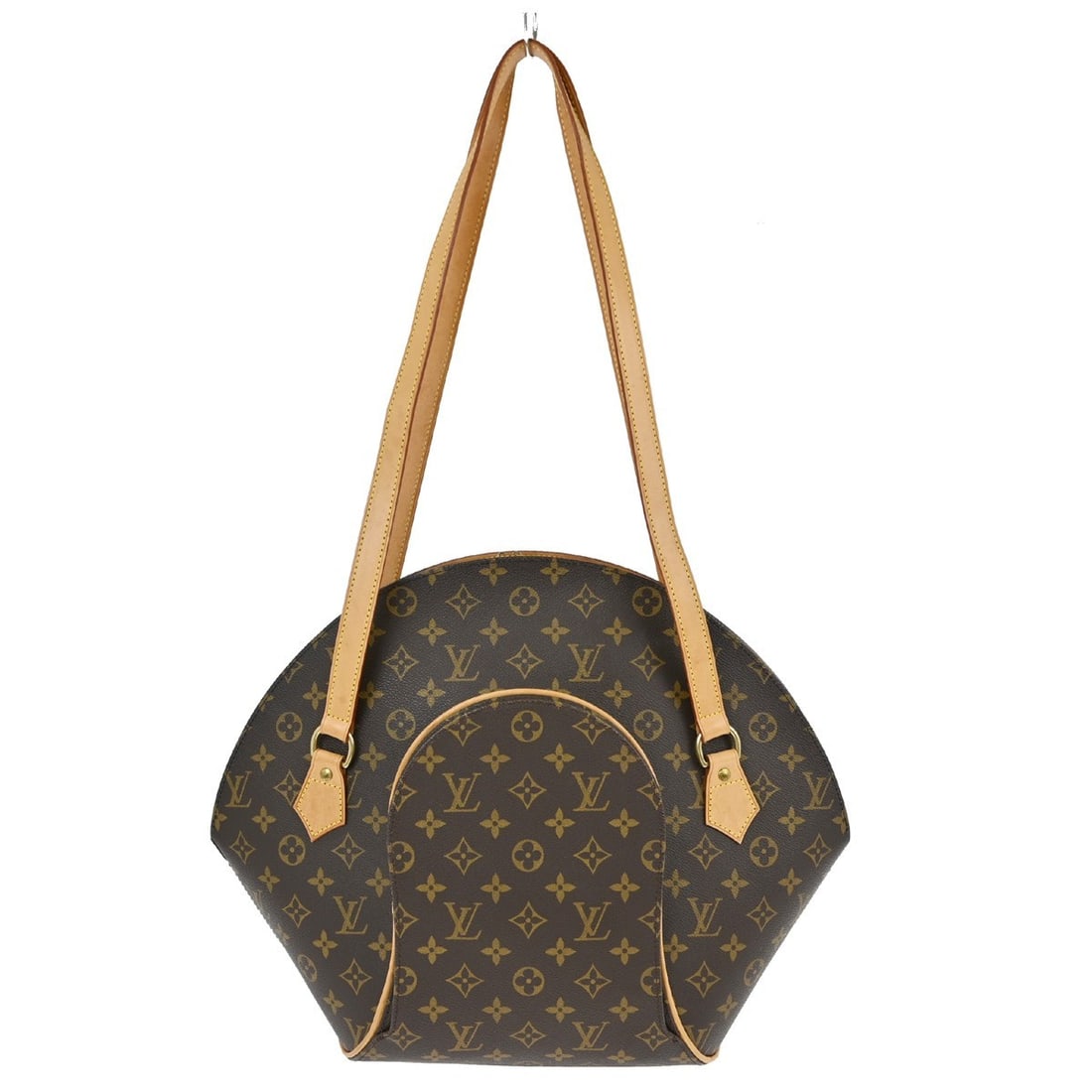 Louis Vuitton Monogram Ellipse Shopping Large Brown Tote Bag M51128: Louis Vuitton Monogram Ellipse Shopping Large Brown Tote Bag M51128 This Louis Vuitton Ellipse Shopping Bag is crafted from signature Monogram canvas leather with a brown exterior and features double