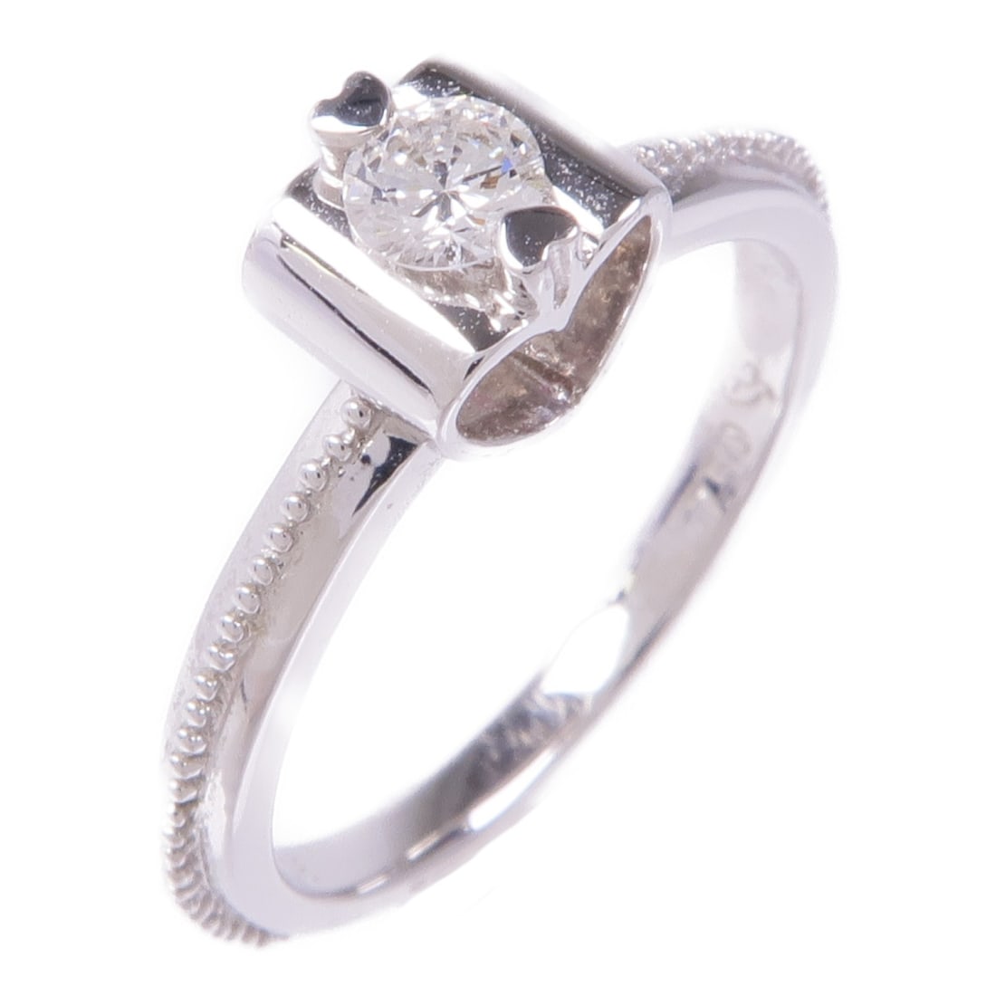 18K White Gold Diamond Ring by JEWELRY Size 6: 18K White Gold Diamond Ring by JEWELRY Size 6 This exquisite diamond ring is crafted from 18K white gold, showcasing a stunning clear diamond at its center. Designed for elegance, this ring is perfect