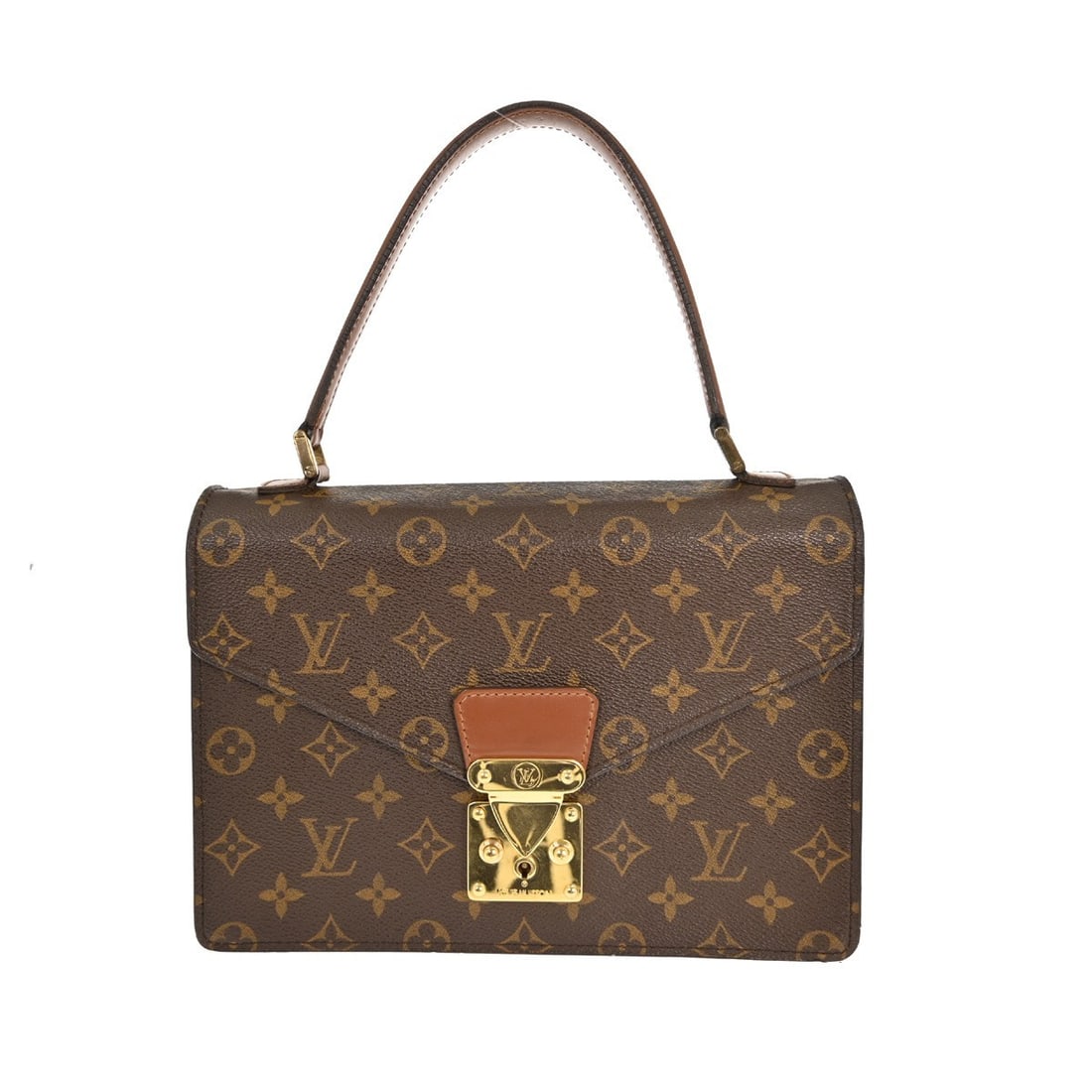 Louis Vuitton Concorde Monogram Canvas Brown Top Handle Bag M51190 (1 of 10)