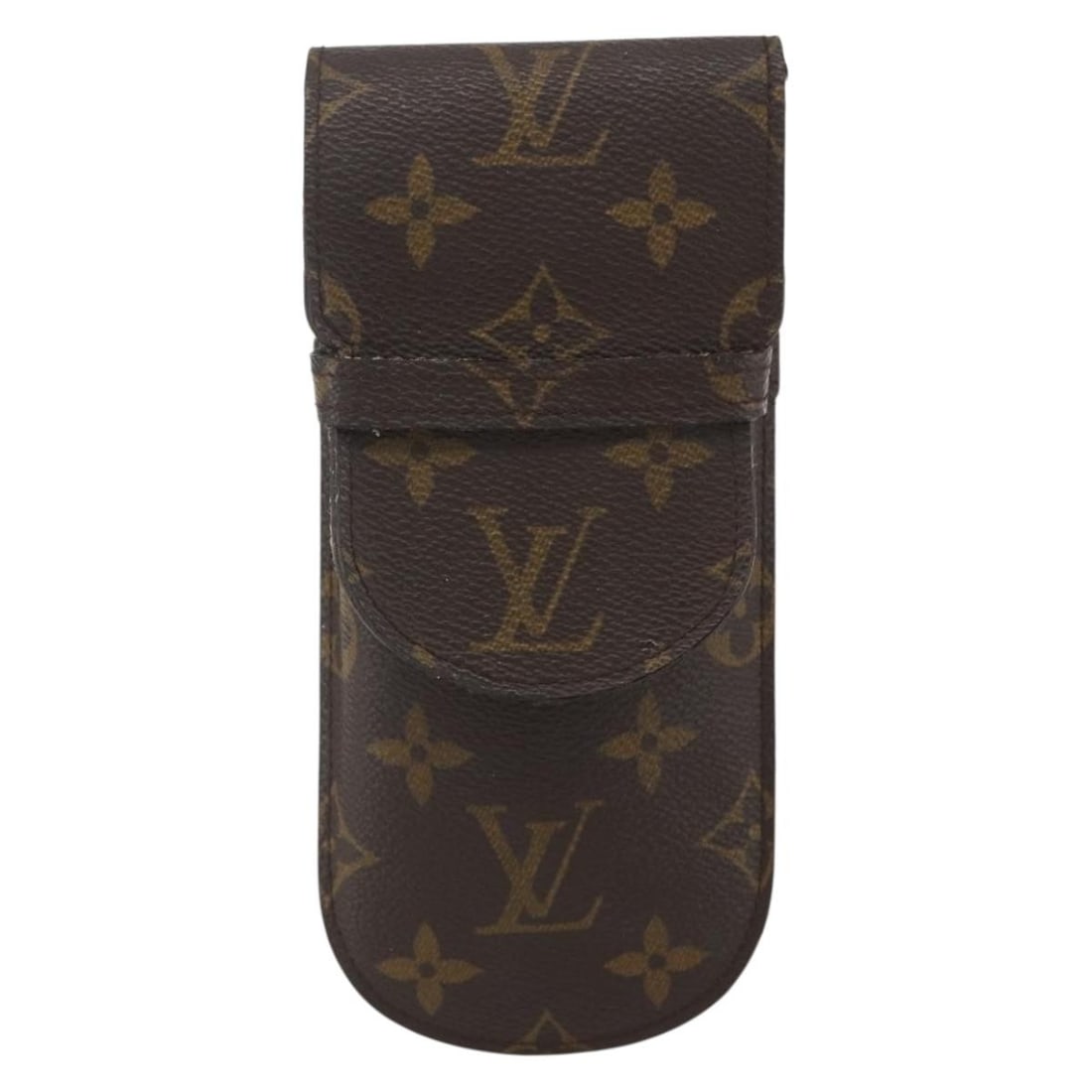Brown Canvas Louis Vuitton Eyeglass Case Etui a Lunette: Brown Canvas Louis Vuitton Eyeglass Case Etui a Lunette This Louis Vuitton Etui a Lunette case is crafted from brown canvas and designed for unisex use. Made in France, it features a compact shape sui