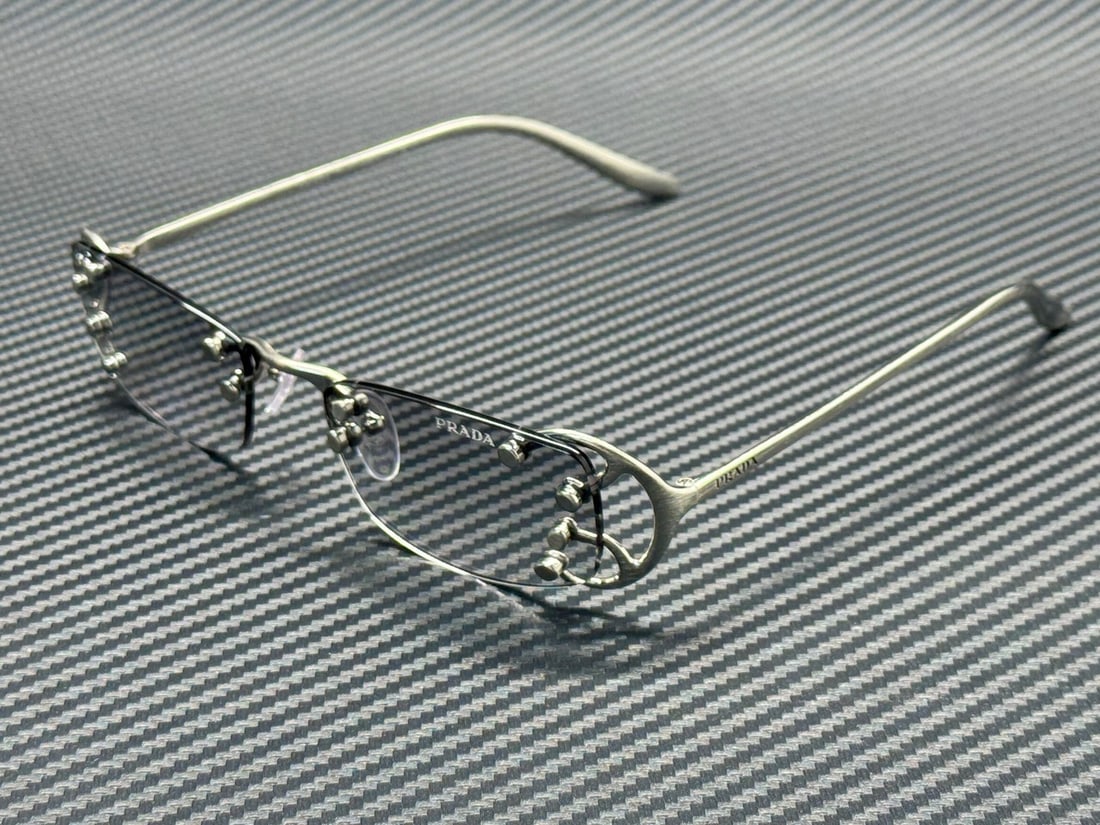 Prada PR C57S 28H40V Argento Nouveau Light Grey Gradient 52mm Men's Eyewear (1 of 4)