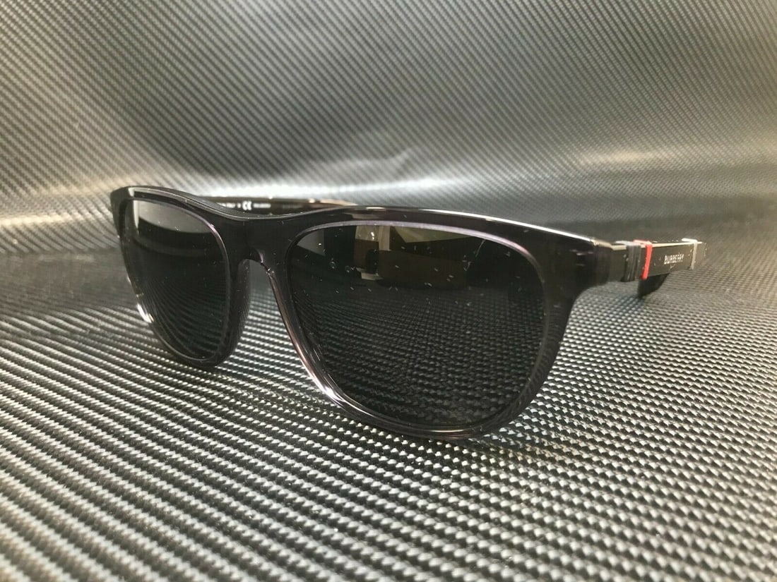 Burberry BE4319 354481 Transparent Grey Polarized Cycling Sunglasses (1 of 4)