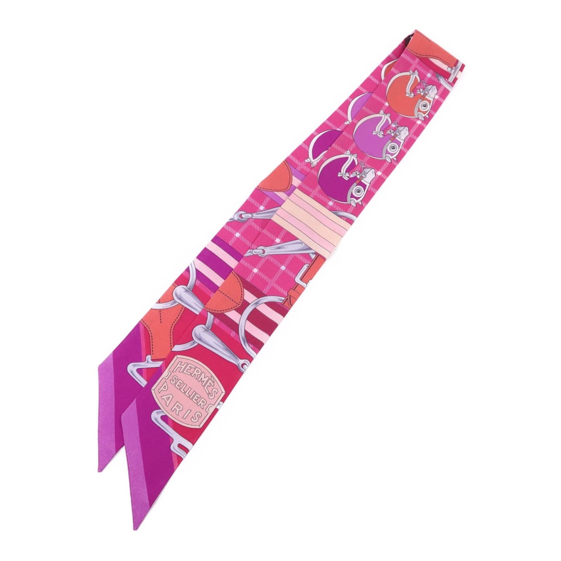 Silk Twilly Scarf by Hermes in Multicolor (1 of 7)