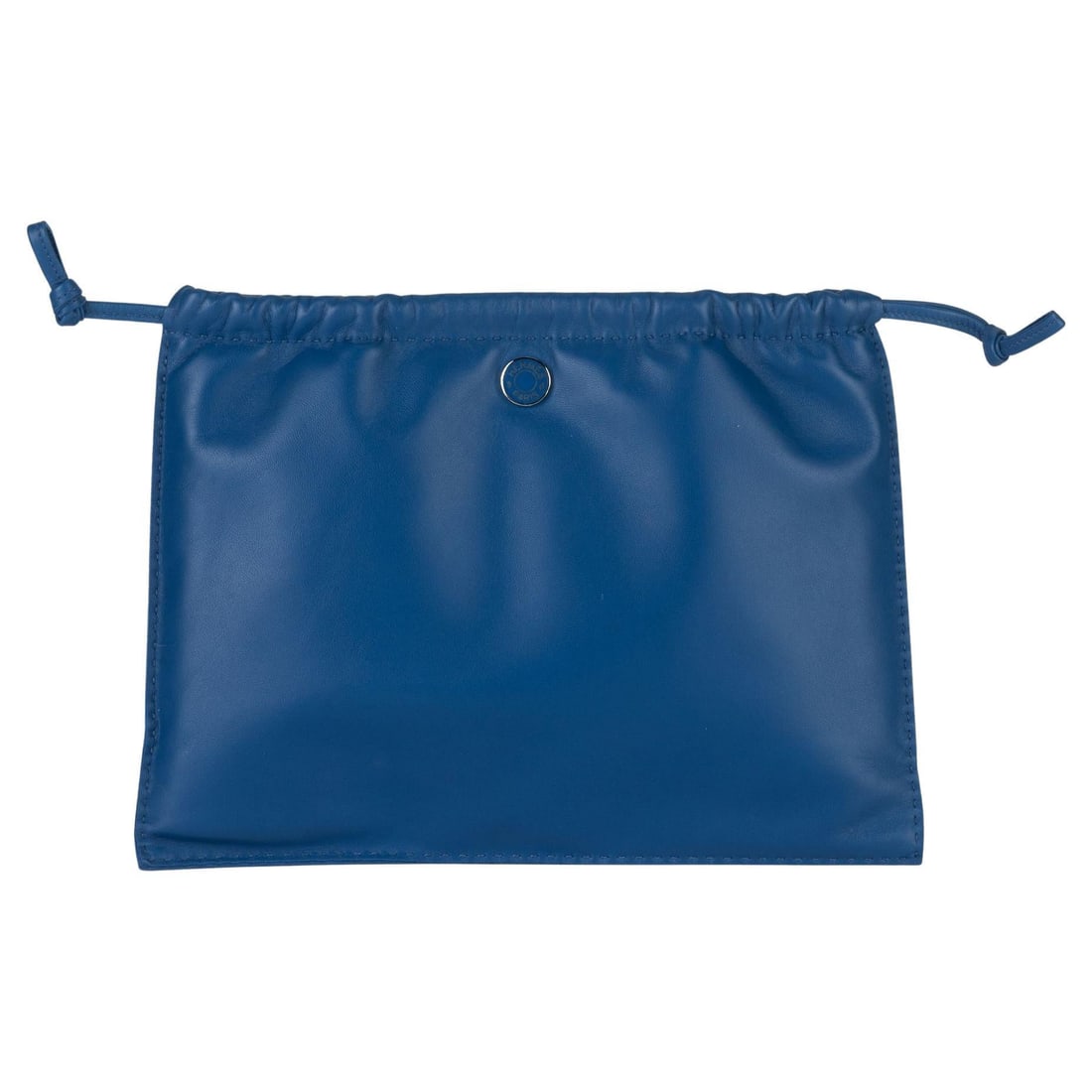 Hermes Pilo Pouch Blue New In Box 21st Century: Hermes Pilo Pouch Blue New In Box 21st Century Introducing the exquisite Hermes Pilo Pouch, a stunning accessory crafted from premium hand-sewn Milo lambskin and Swift calfskin. This elegant pouch fea