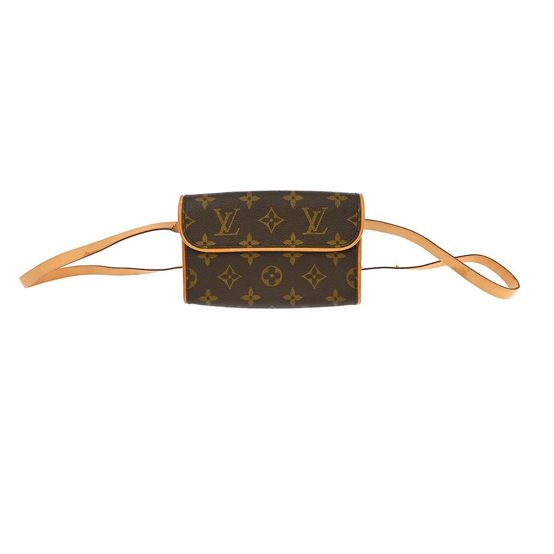 Louis Vuitton Pochette Florentine Monogram Canvas Small Bum Bag M51855: Louis Vuitton Pochette Florentine Monogram Canvas Small Bum Bag M51855 This Louis Vuitton Pochette Florentine Bum Bag features the iconic Monogram canvas leather exterior with brown leather accents an