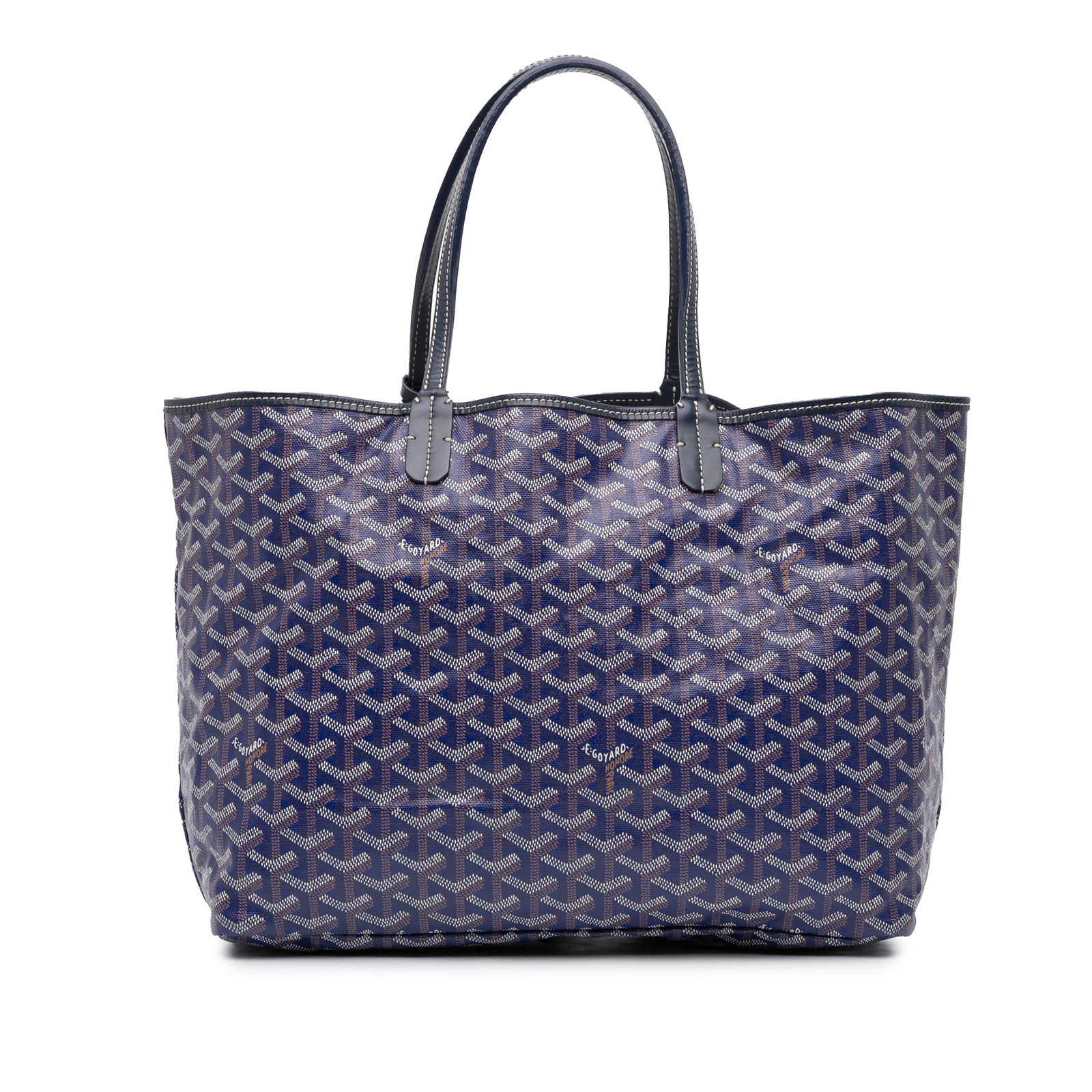 Goyardine Saint Louis PM Blue Coated Canvas Bag (1 of 12)