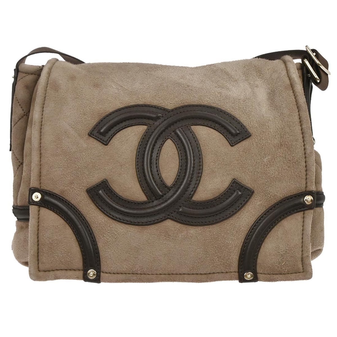 CHANEL Medium Brown Leather Mouton Shoulder Bag for Women (1 of 13)