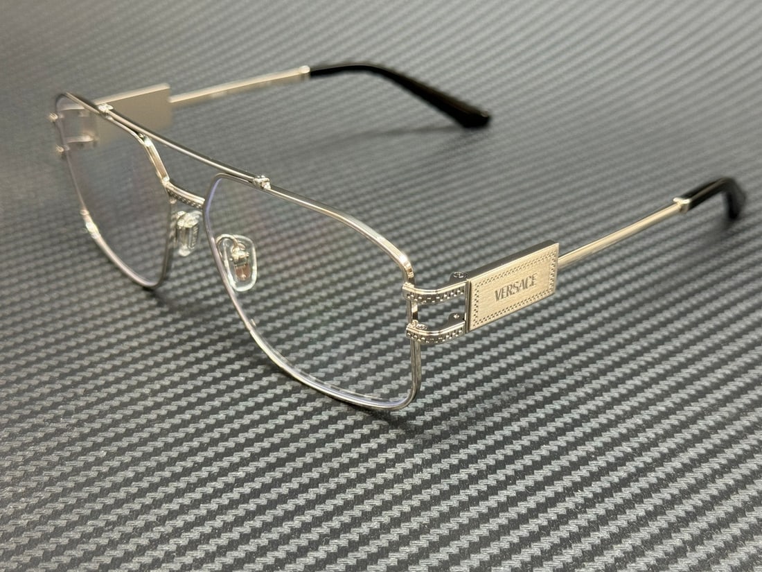 Versace VE1302 1000 Silver Men's Eyeglasses with Authenticity Certificate (1 of 5)