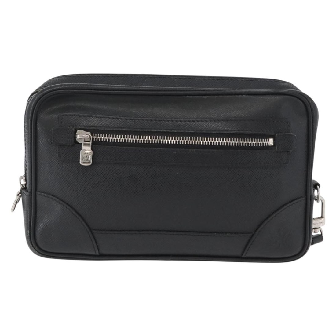 Louis Vuitton Pavel Black Taiga Leather Women's Shoulder Bag (1 of 18)