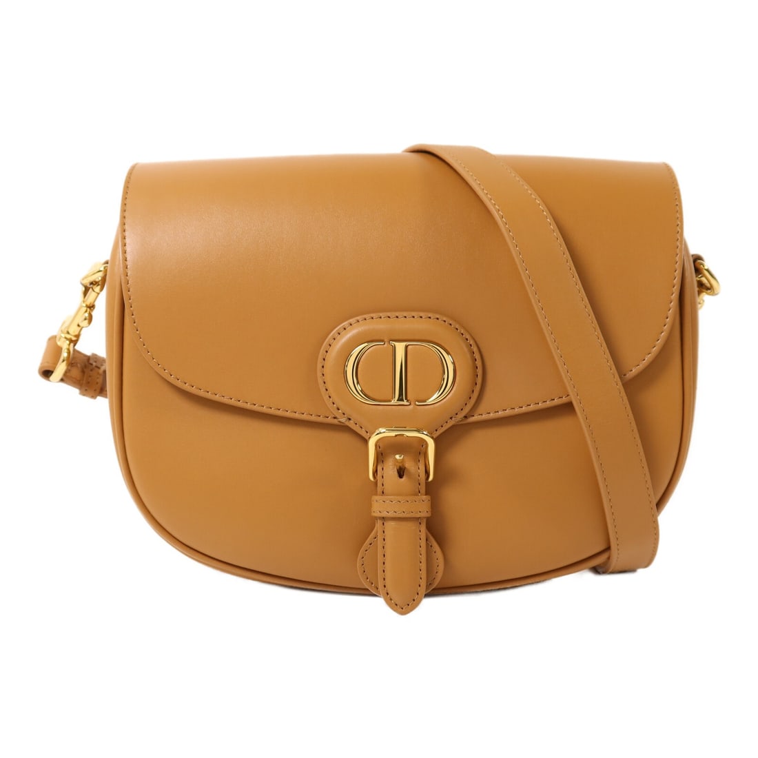 Dior Bobby Medium Brown Calfskin Shoulder Bag with Gold Hardware (1 of 15)
