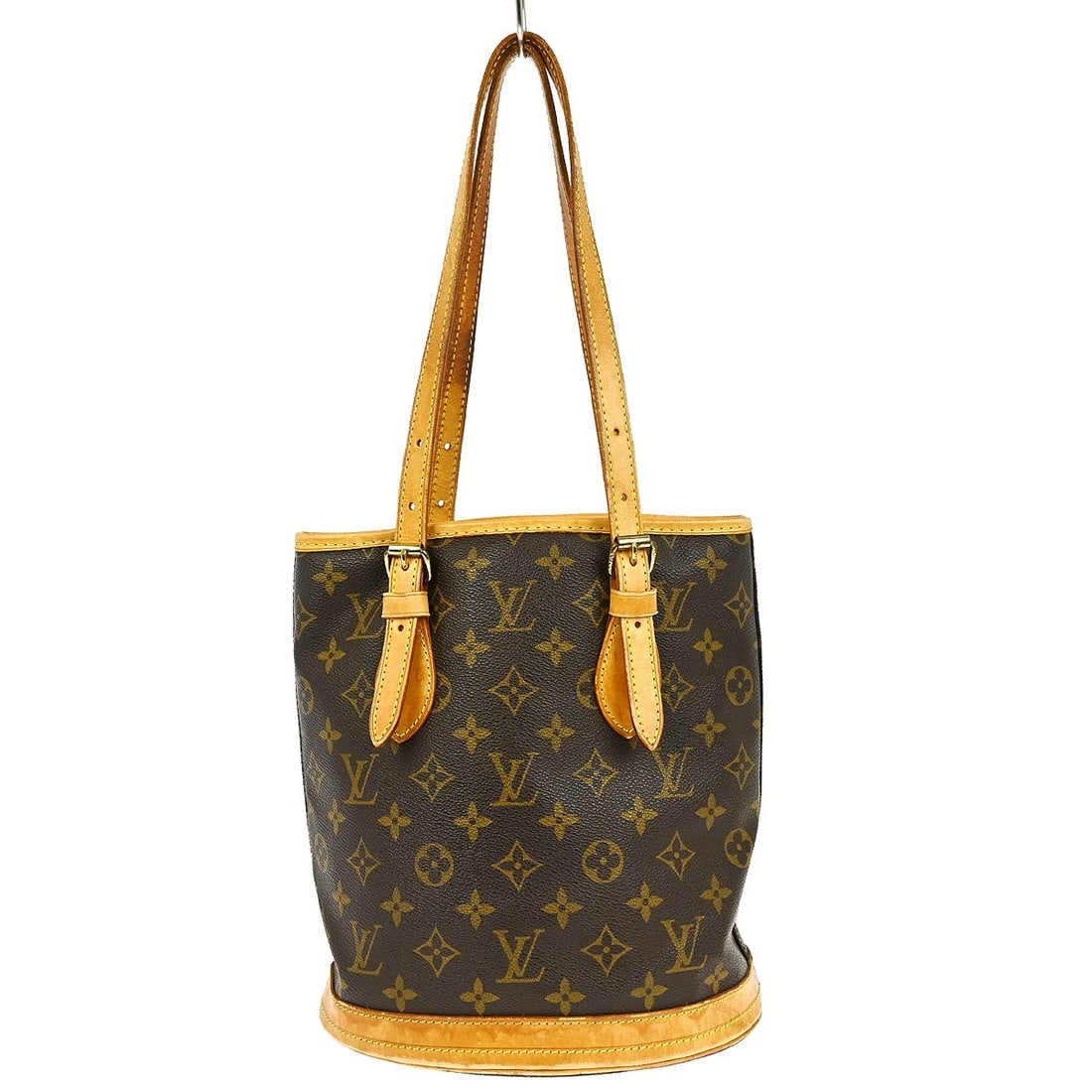 Louis Vuitton Petite Bucket PM Monogram Canvas Shoulder Tote Bag M42238 (1 of 15)